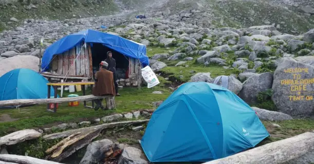 Food Stalls at Indrahar Pass Trek - Madtrek