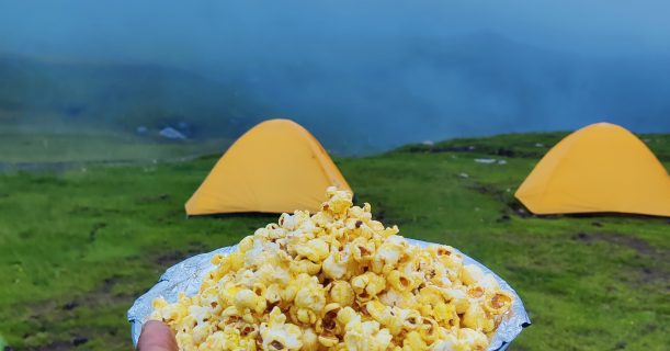 Yummy Popcorn at Bhrigu Lake Trek