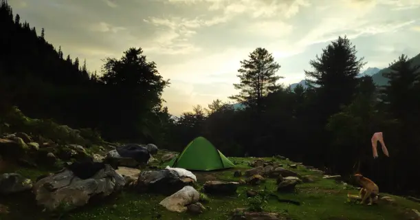 Picturesque Sunset View at Kheerganga Trek